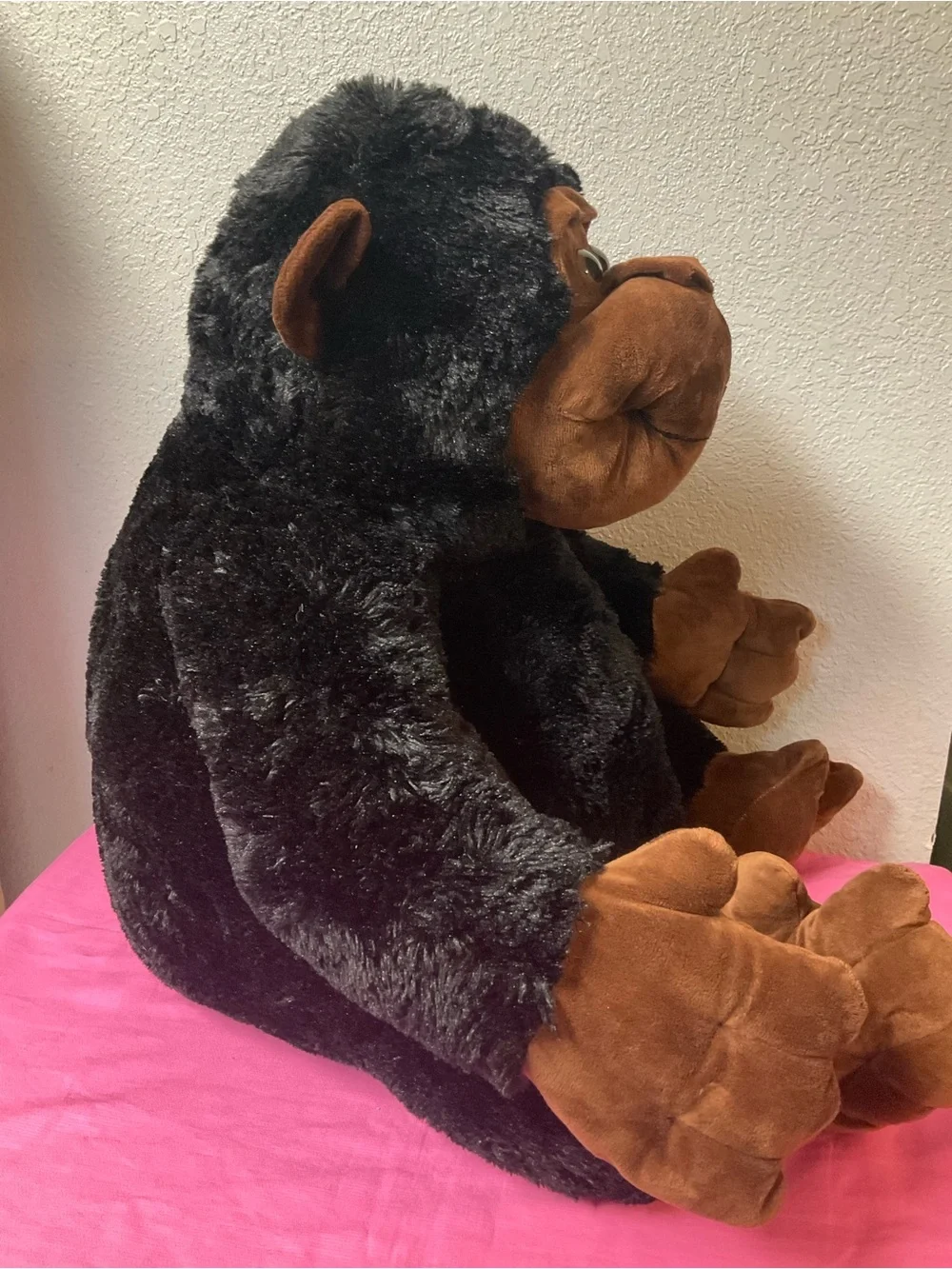 Restored Jumbo Sitting Black & Brown Plush Gorilla Stuffed Animals Plush Toys